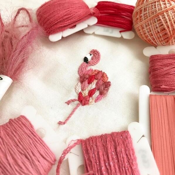    Вышитый фламинго   
Источник: Скриншот из видео