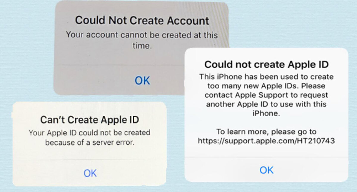    Есть несколько причин, почему возникает ошибка Apple ID