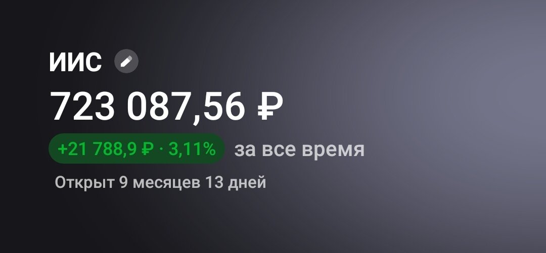 Сумма в портфеле на 09.06.2024 год.