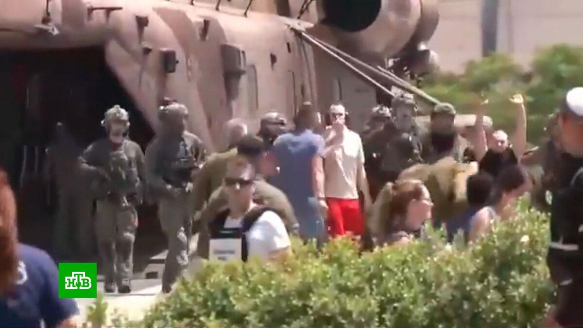    Появилось видео с освобожденным из плена ХАМАС россиянином