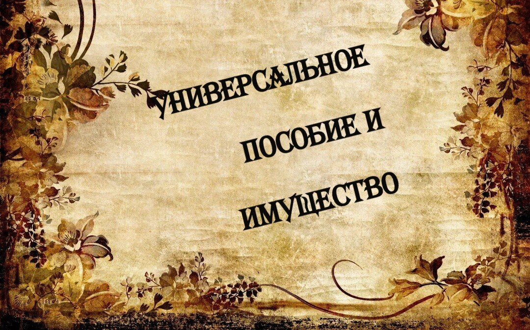 Как оценивается имущество при назначении универсального пособия