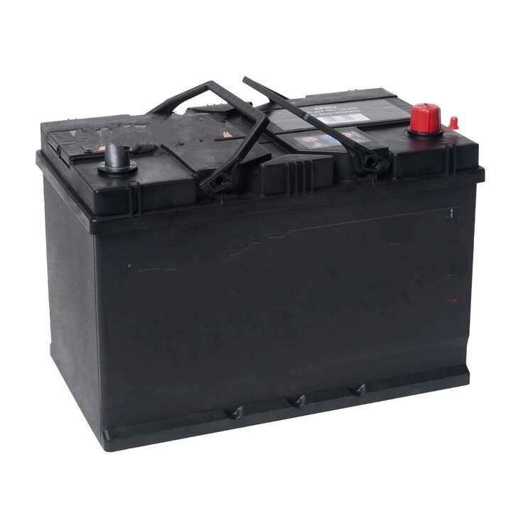 Азиат. Клеммы выше уровня крышки. Обратная полярность (+ справа) 