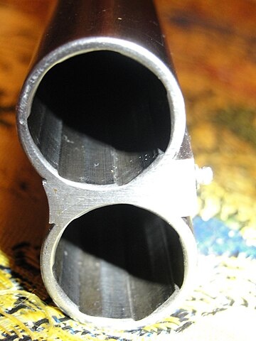 Дуло современного "Парадокса". Хорошо видна нарезка стволов. (Автор фото Lord Mountbatten, CC BY-SA 3.0)