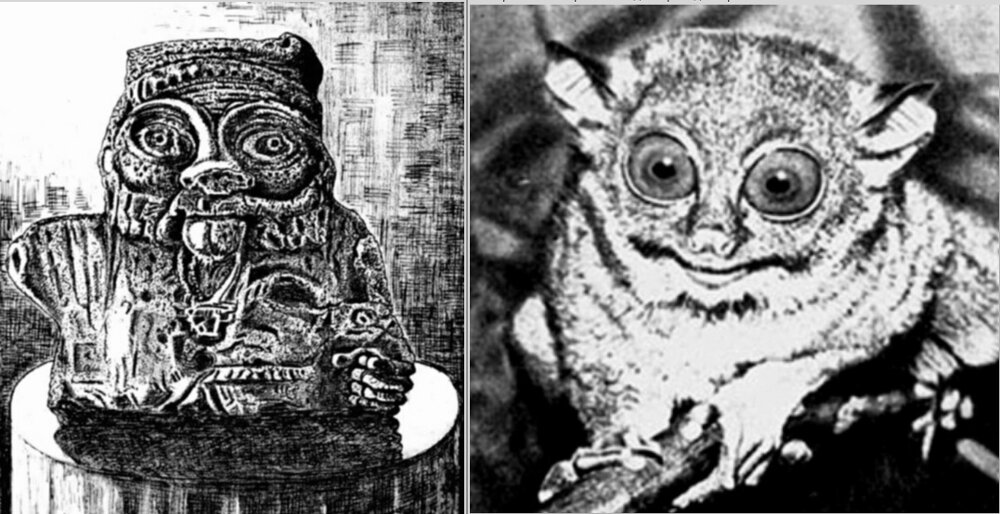 слева-Бэс, справа-долгопят