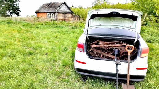 ПОЕХАЛИ НА ЗАБРОШЕННУЮ ДЕРЕВУХУ И НЕ ПРОГОДАЛИ... КУЧА ЖЕЛЕЗА НА РОВНОМ МЕСТЕ...