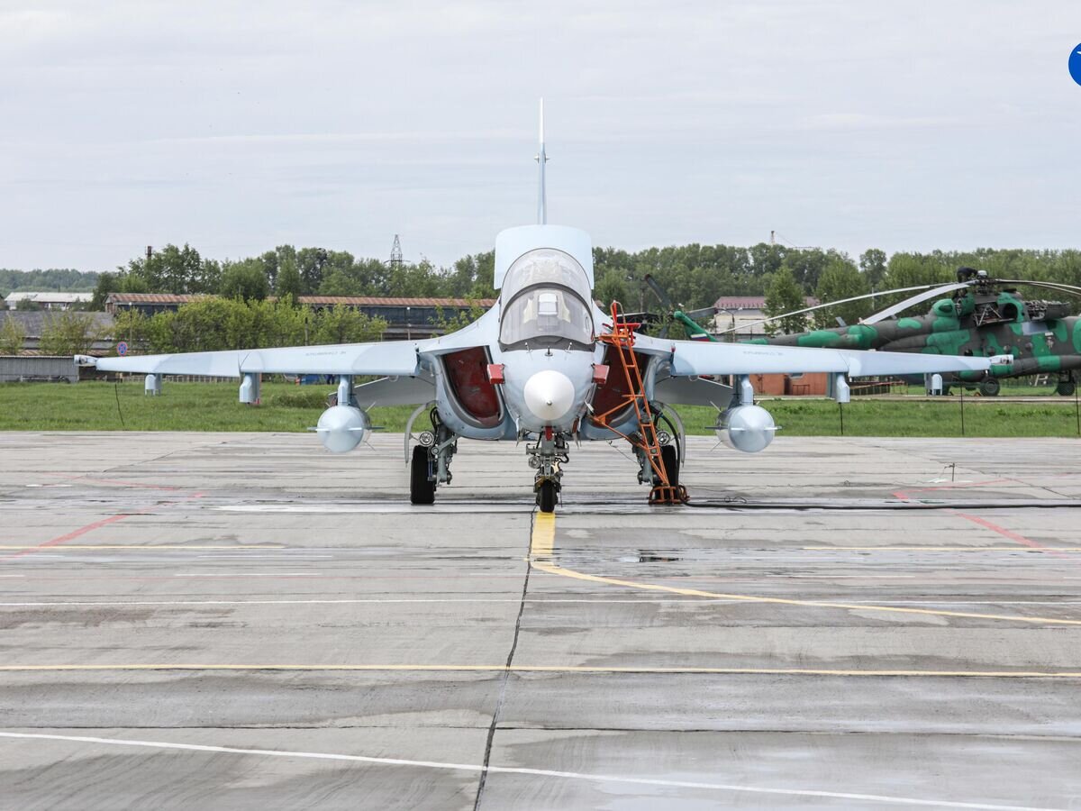   Учебно-боевой самолет Як-130, изготовленный Иркутским авиационным заводом Объединенной авиастроительной корпорации для Минобороны России© Фото : Объединенная авиастроительная корпорация