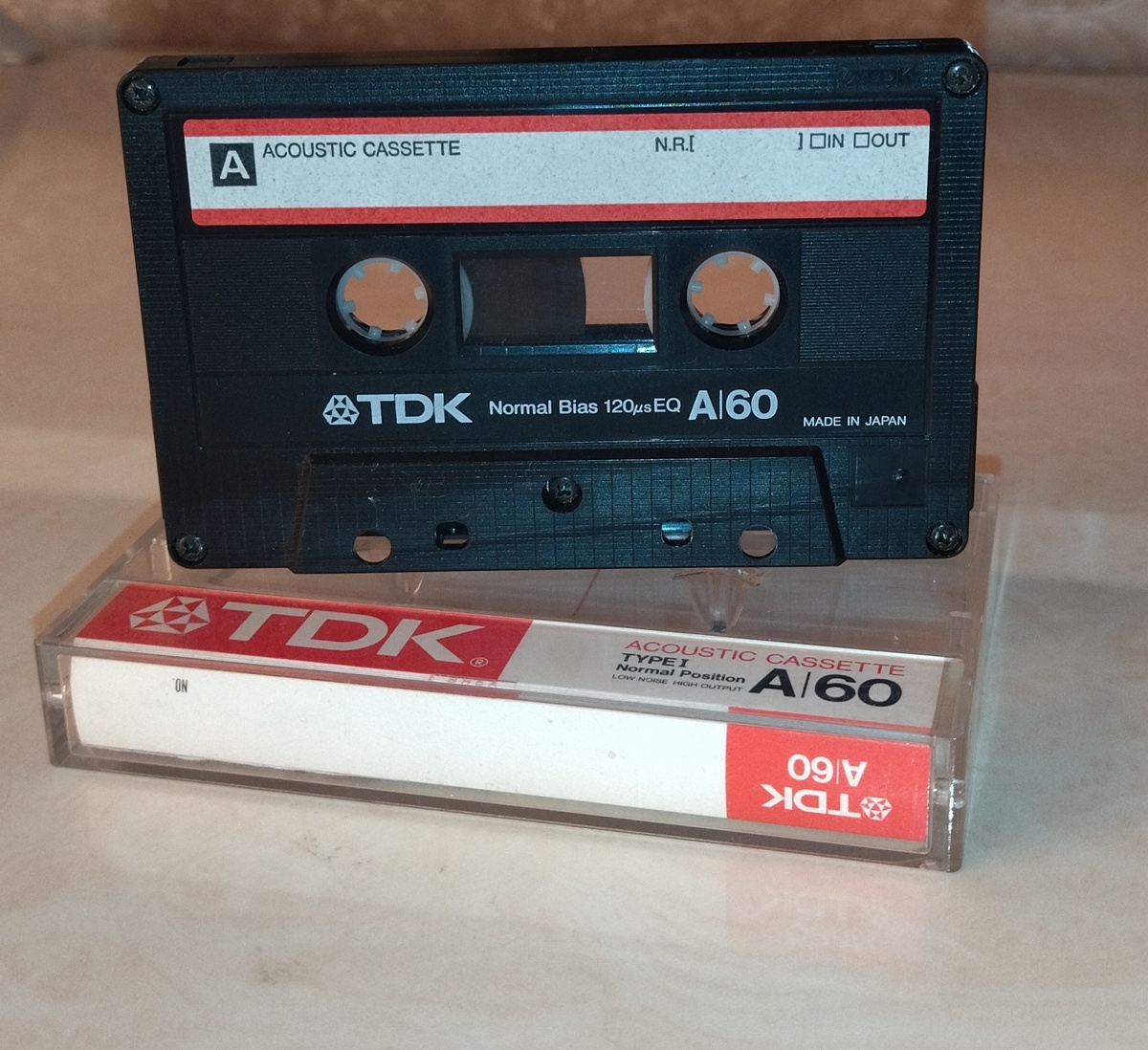 Аудиокассета TDK A60 из домашней фонотеки. 