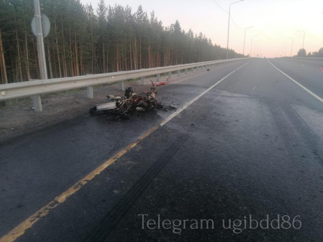   На трассе «Нефтеюганск – Сургут» погиб мотоциклист