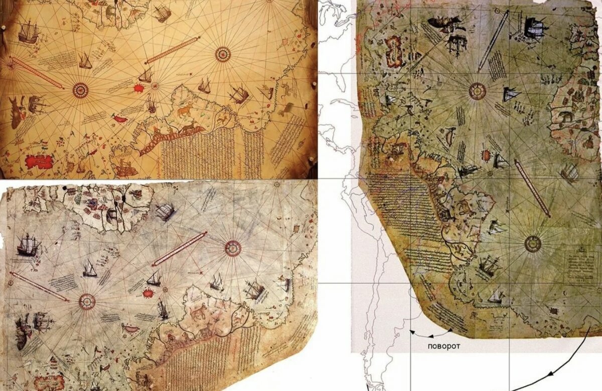 Карта Пири-реиса. Фото из открытых источников