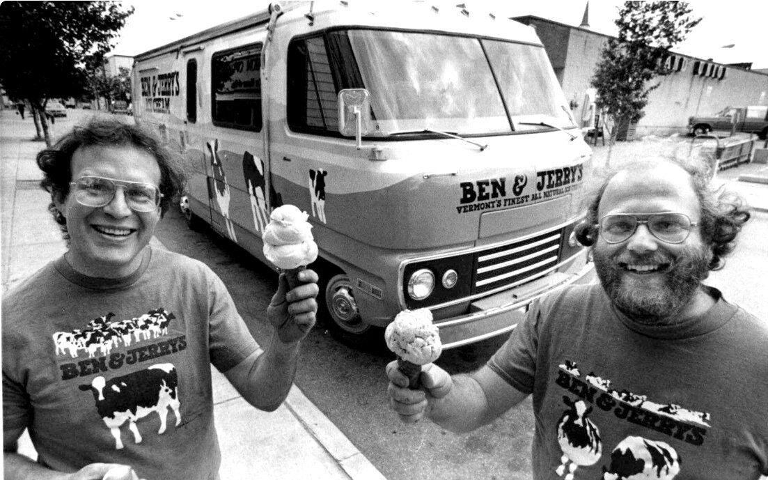 Основатели праздника Бен Коэн и Джерри Гринфилд.