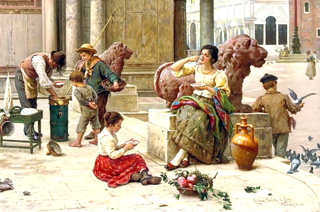 Антонио Паолетти, «Венецианский продавец мороженого».