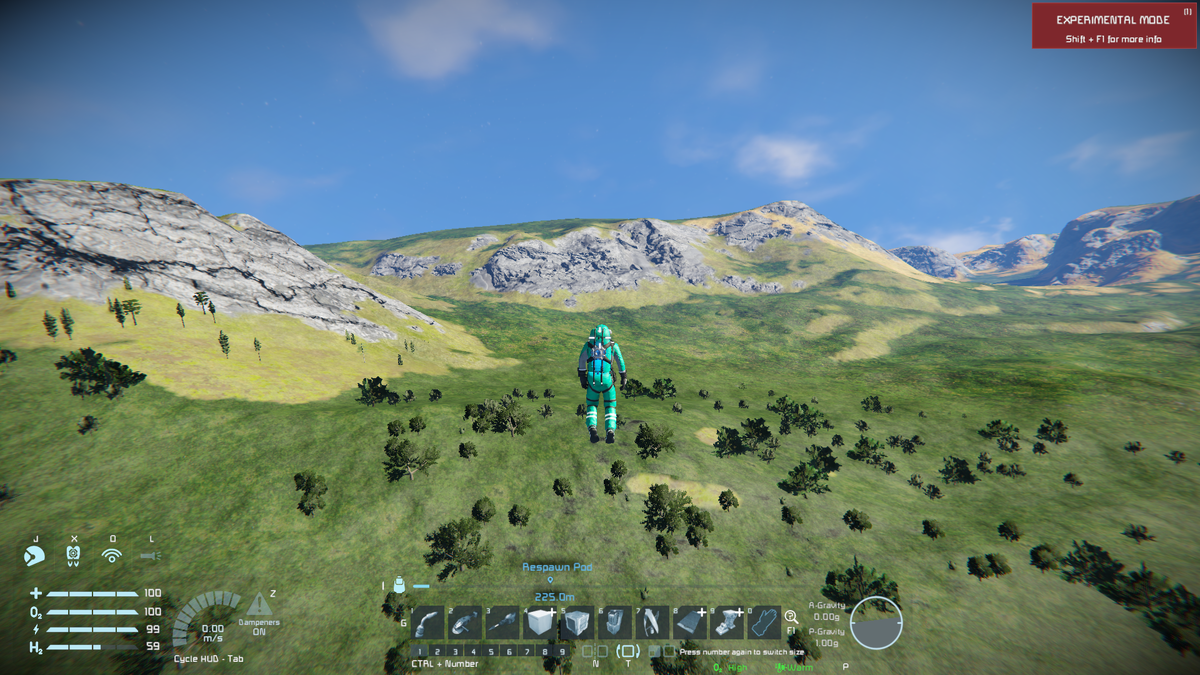 Воксельный ландшафт игры Space Engineers.