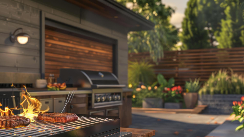 Зона для гриля на придомовом участке