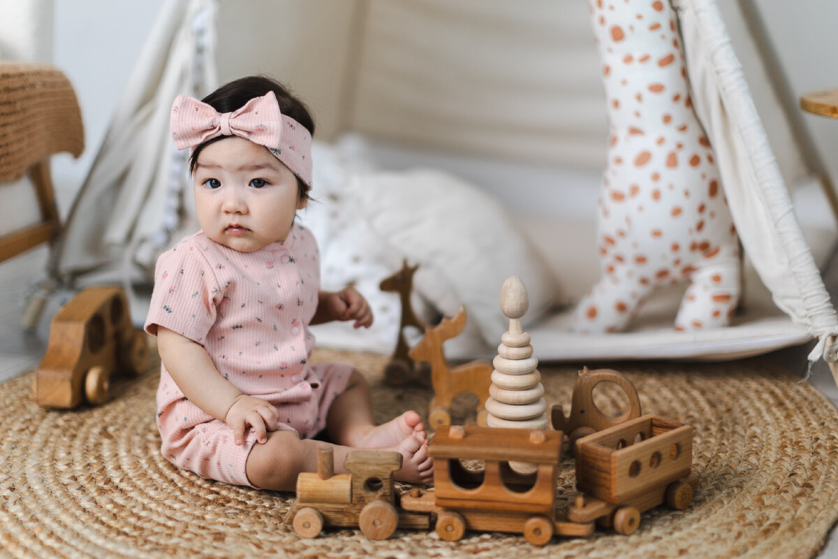 Фотосессия для 7 месячной малышки