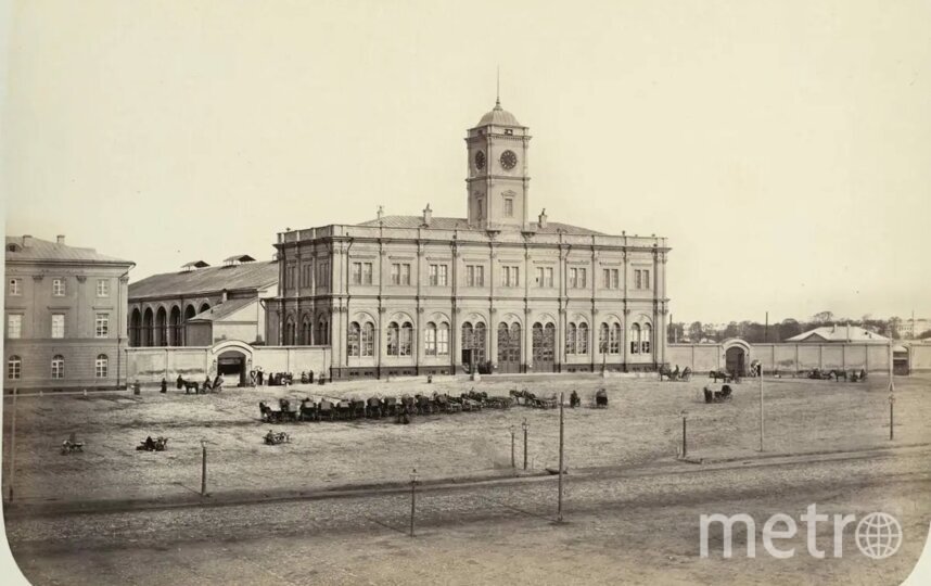    Николаевский (Ленинградский) вокзал в Москве. 1855-1864 годы. Фотограф Иосиф Гофферт. Предоставлено Юрием Егоровым.