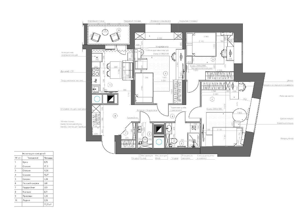 Итоговая планировка