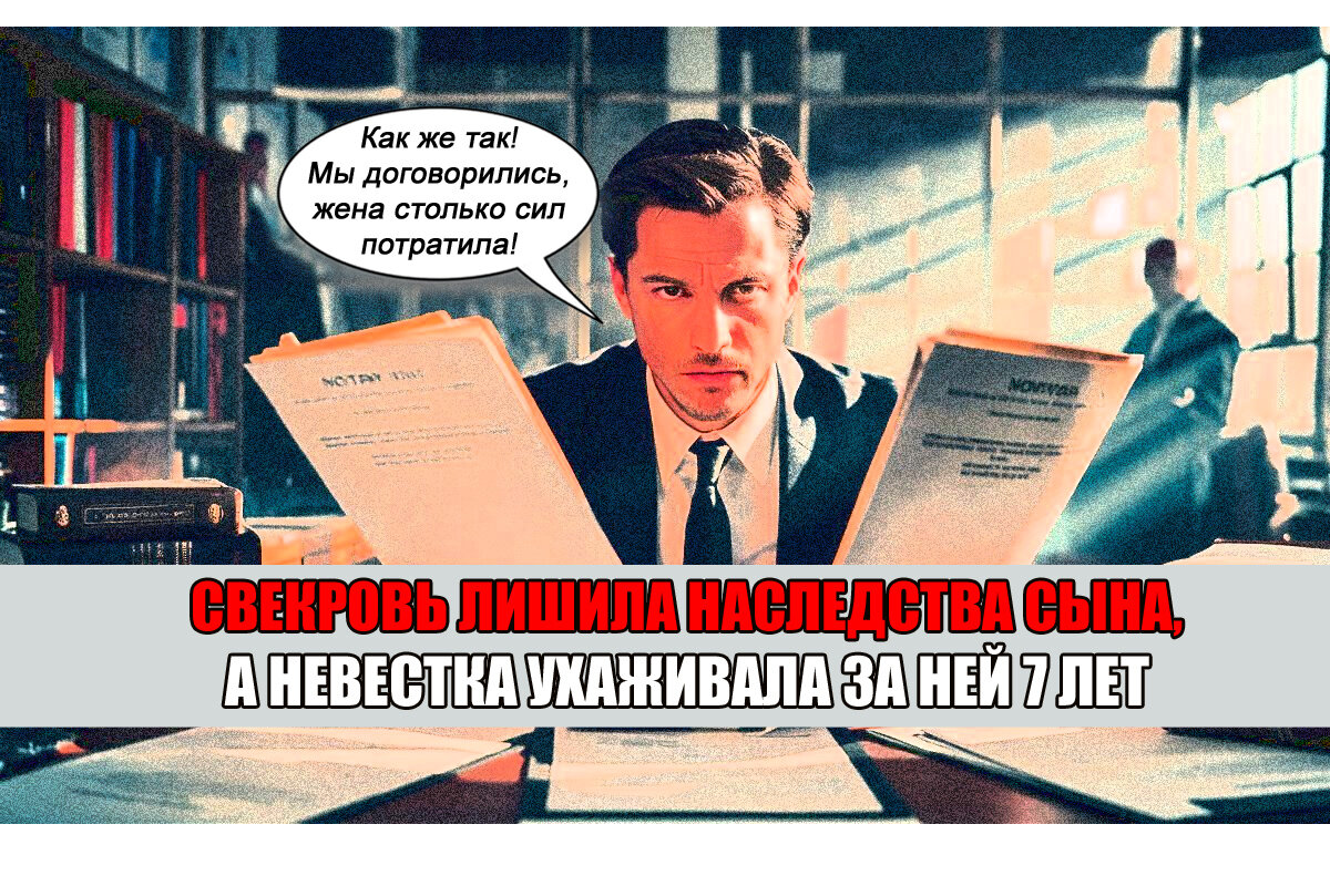 7 лет потратили на уход за свекровью, а она лишила мужа наследства! | Право  Суда | Дзен