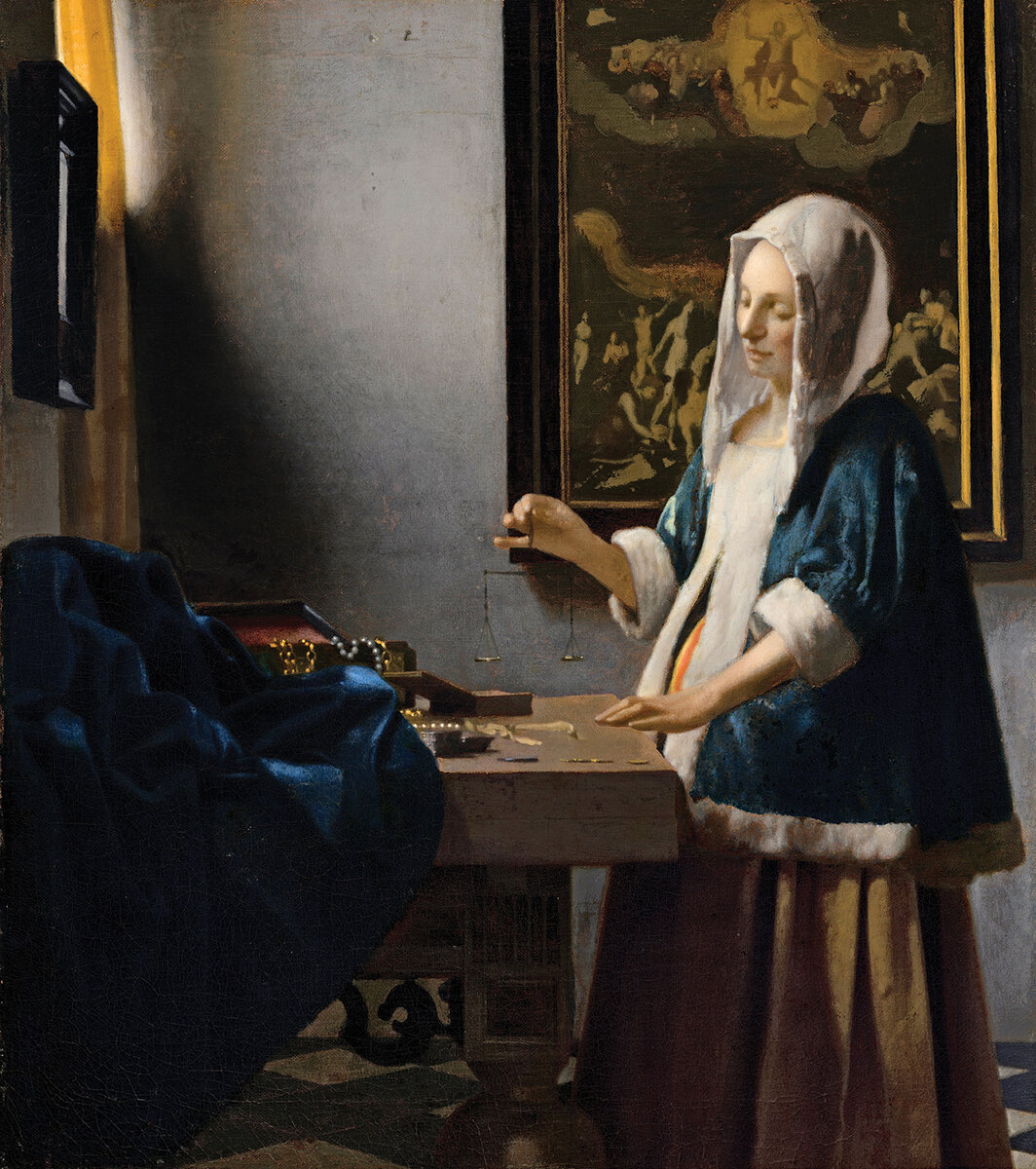 Ян Вермеер. Женщина, держащая весы. 1662-1663