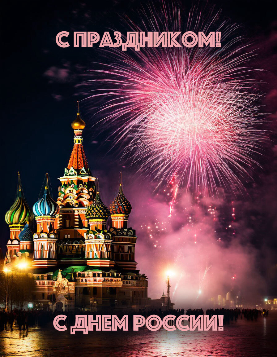 С Днем России 12 июня: красивые открытки, картинки, стихи, поздравления |  Известия | Дзен