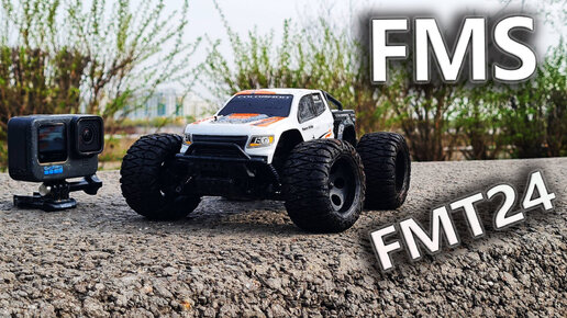 Летний тест бешеного монстра 1/24 ... FMS FMT24 Chevrolet Colorado 4x4