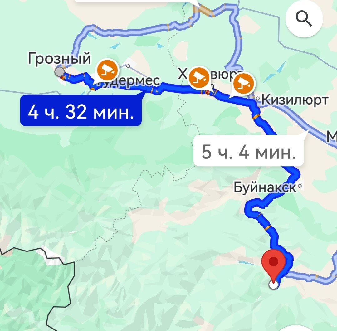 Автомаршрут из Грозного в Гуниб