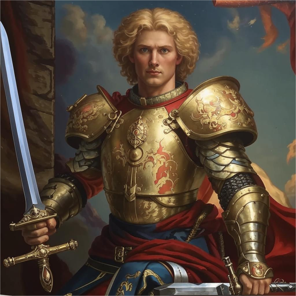 Кандинский 3.1 по запросу пристав-мечник Древняя Русь )))