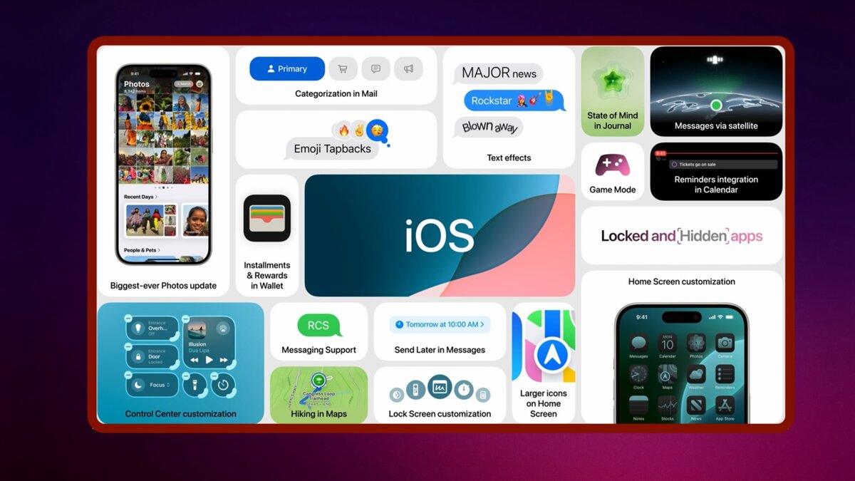 Что нового в iOS 18