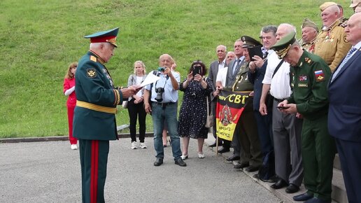 Поздравление с Днем ГСВГ от генерала-полковника Терентьева Антона Владимировича на Поклонной горе. 10 июня 2024.