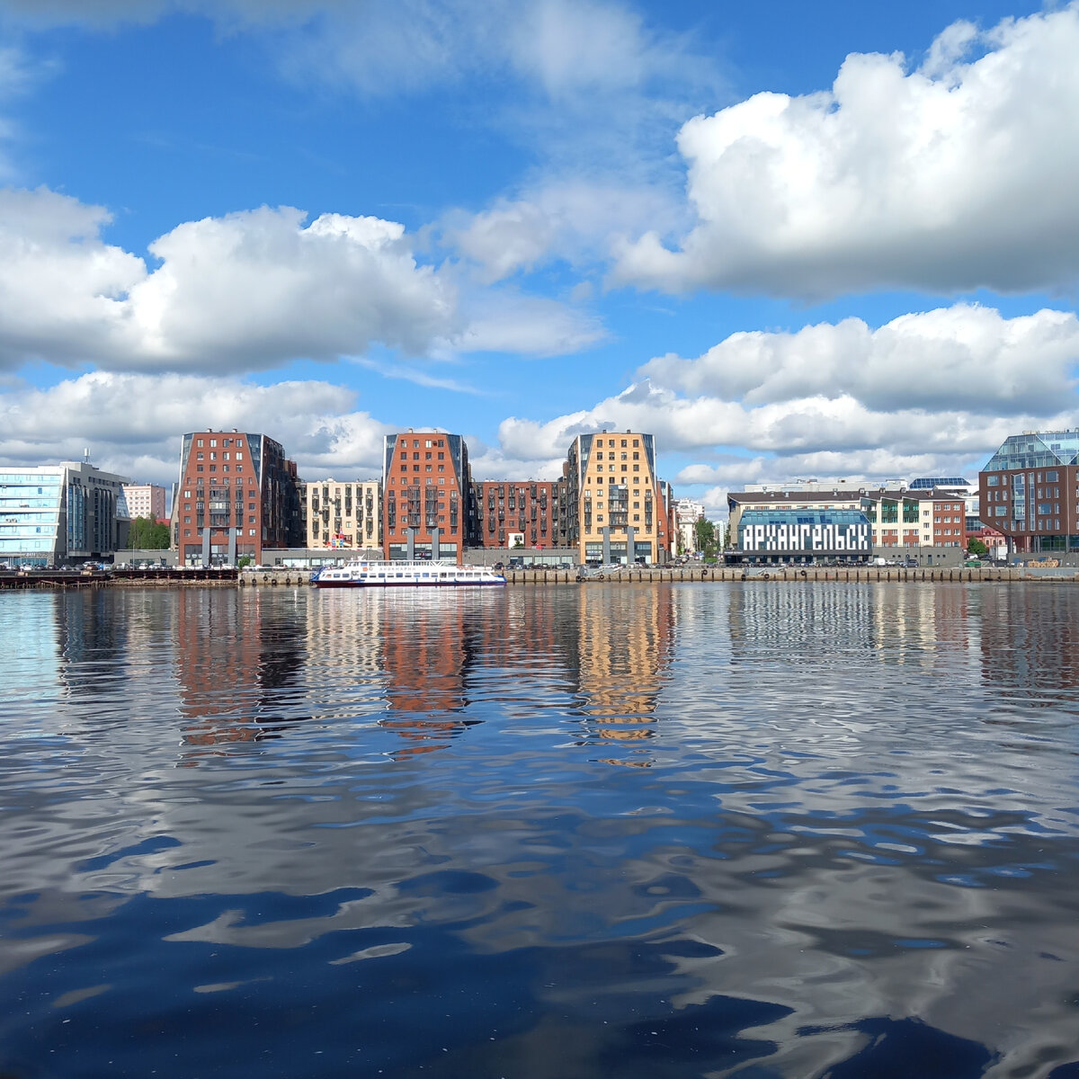 Архангельск. Вид с речного трамвайчика