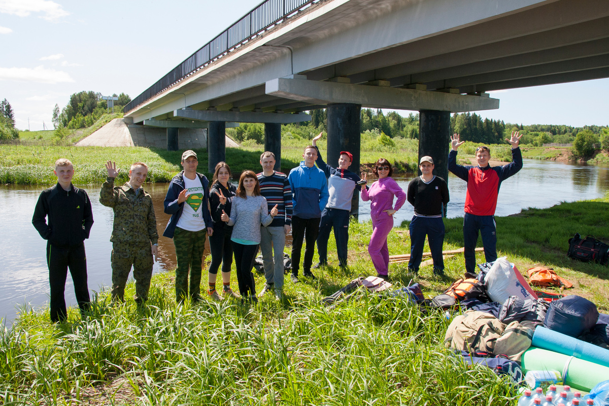 Дружная и надёжная команда - залог хорошего сплава!