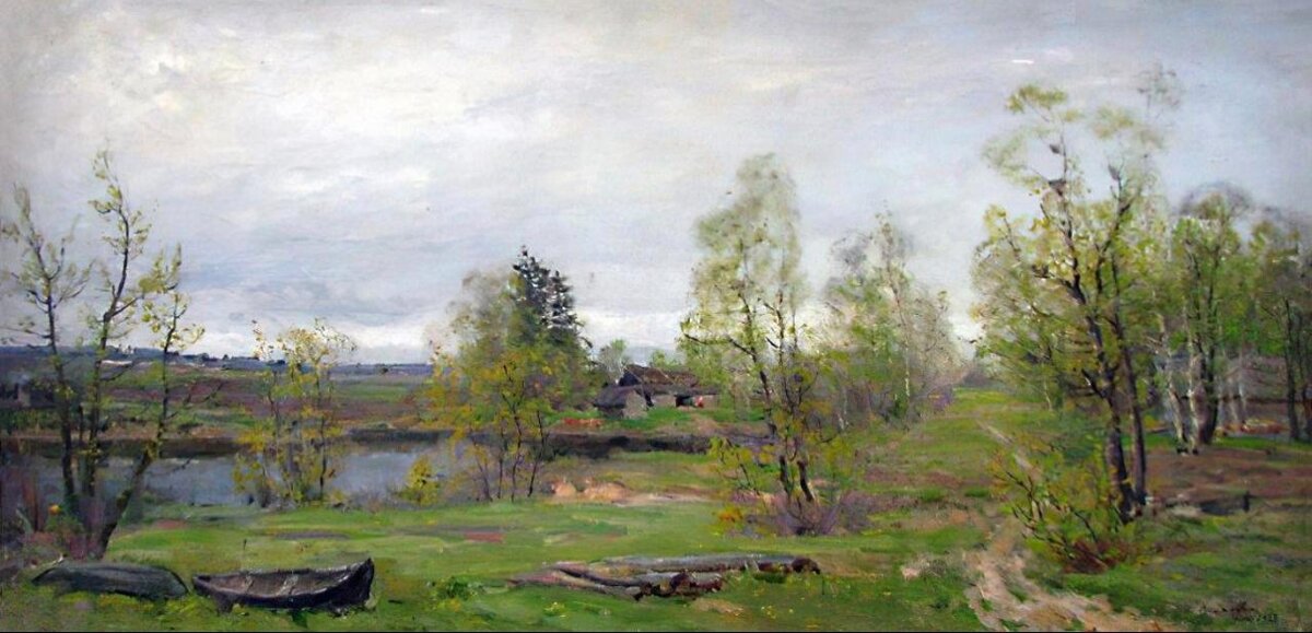 Василий Мешков. «Весенний пейзаж». 1933
