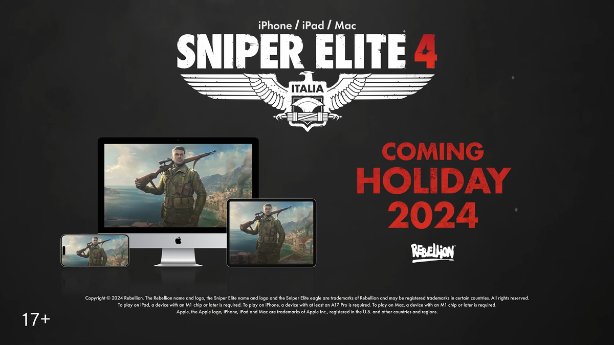 Трейлер Sniper Elite 4 для iOS.