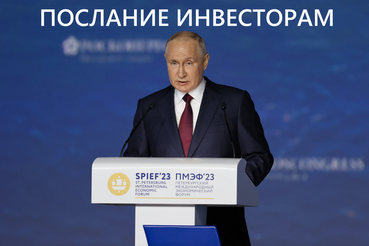 Пока занимался в выходные монотонной работой на земельном участке, послушал выступление Владимира Путина на пленарной сессии ПМЭФ.