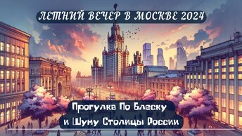 Летний Вечер в Москве 2024: Прогулка По Блеску и Шуму Столицы России
