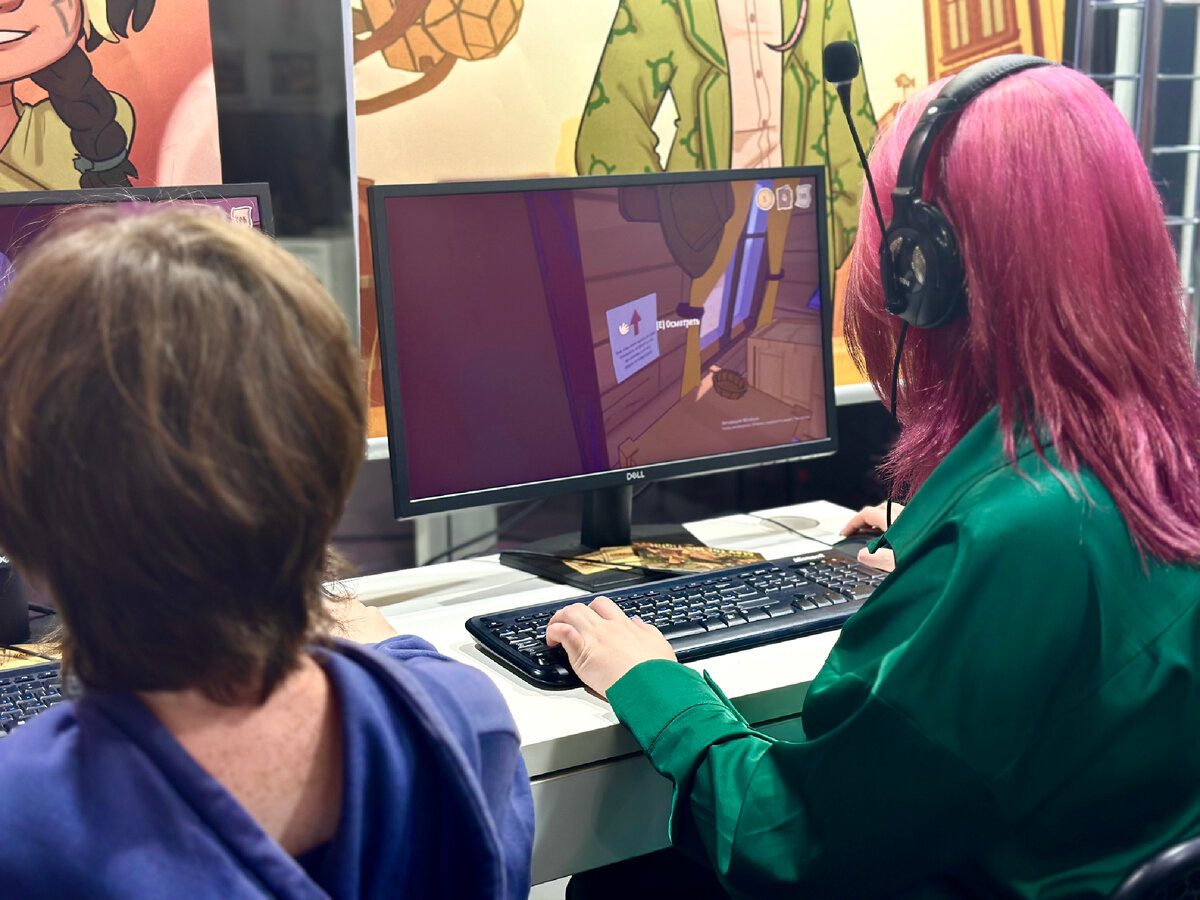Гости фестиваля B&D Game Fest за студенческими играми (фото Софии Аксеновой для Forbes Young)