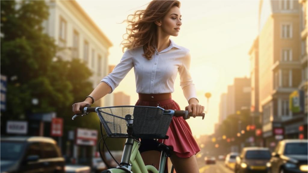 В короткой юбке оно ещё удобно, а носили юбки длинные 