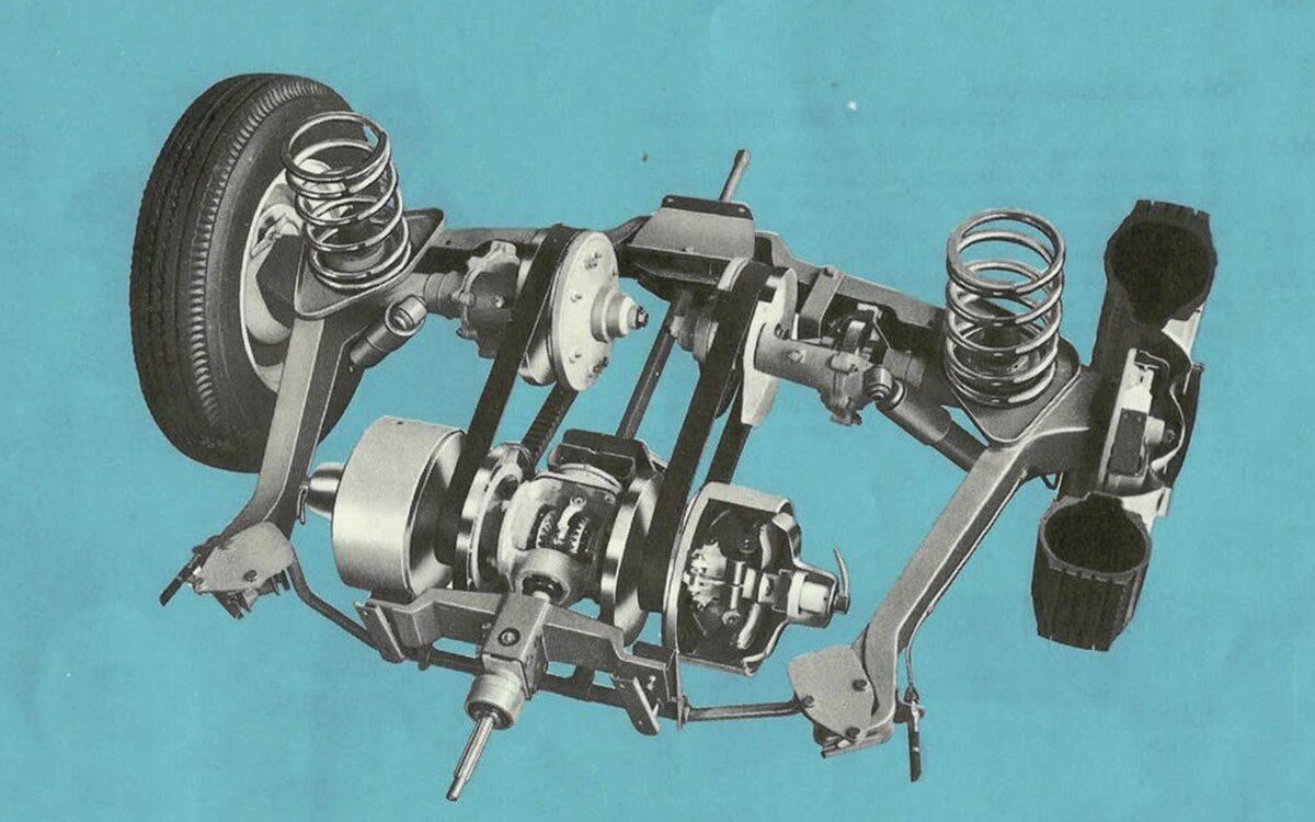 Variomatic был интегрирован с задней подвеской, причем все его элементы не закрывались никакими защитными кожухами, что надежности ему не прибавило
