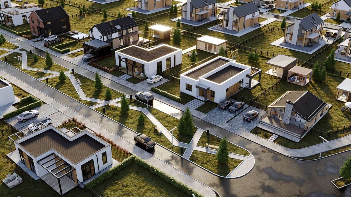 Проект и план застройки ЖК Freedom Village в Октябрьском