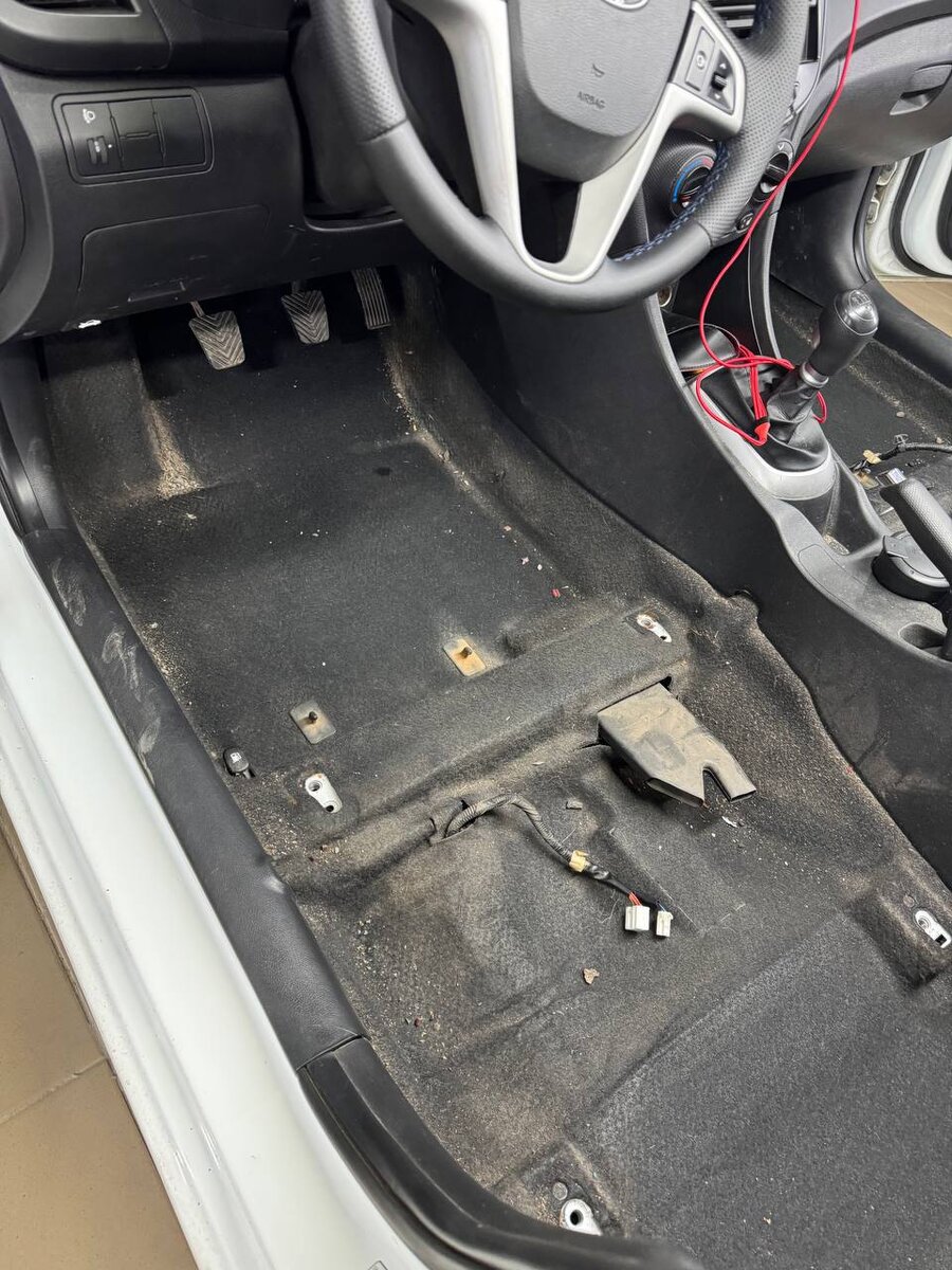 Ковролин до чистки.