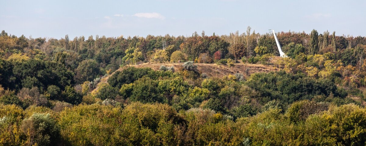 Семилукское городище с левого берега Дона