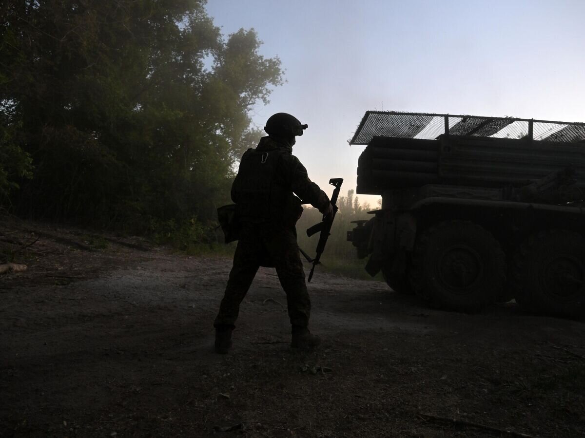    Российский военнослужащий в зоне проведения спецоперации© РИА Новости / Евгений Биятов