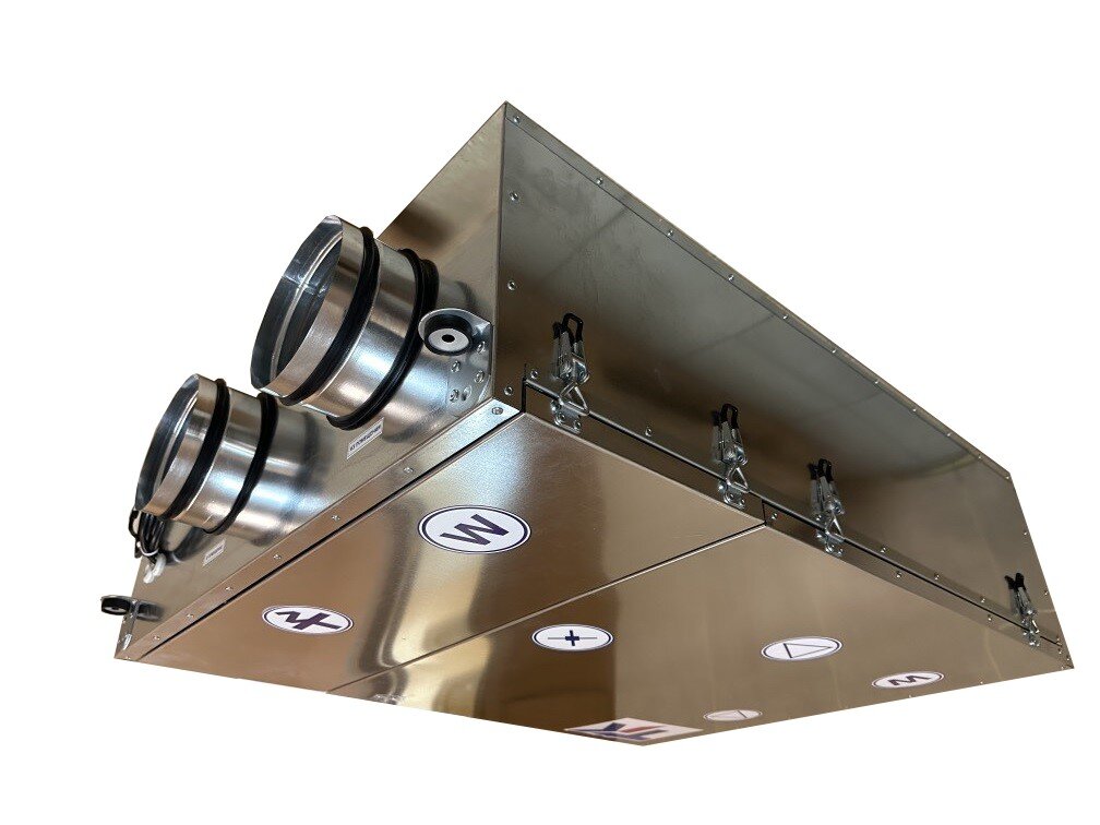 Приточно-вытяжная установка с рекуператором в подвесном исполнении