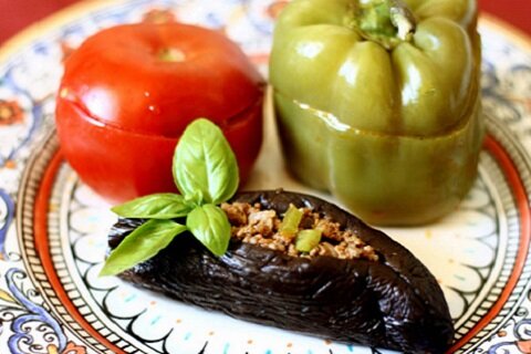 Рецепт Фаршированные баклажаны