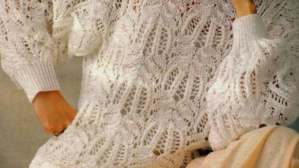 Красивый ажурный узор в изделии