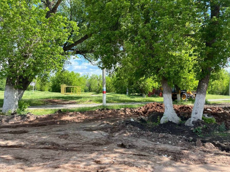    В Абдулино идет благоустройство парка «Заречный» Андрей Севостьянов