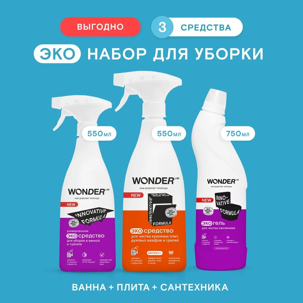 Такой наборчик. Был еще из 5 наименований, там для ковров и мебели дополнительно.