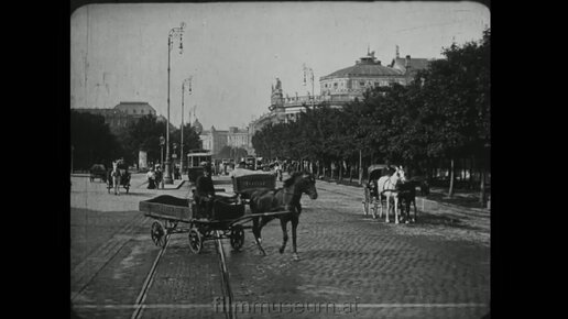 На трамвае по Вене 1906 года