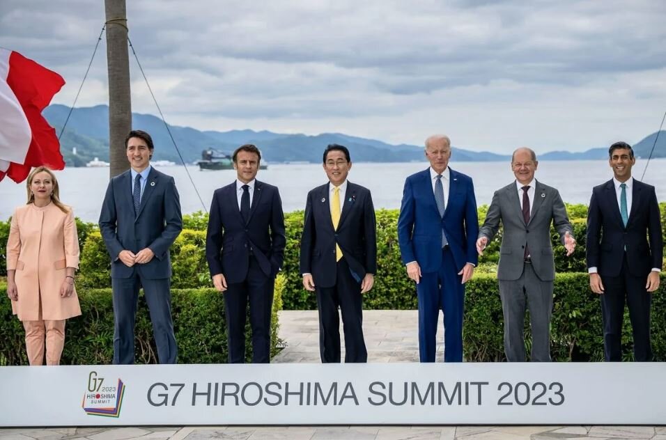 Лидеры группы G7 в Хиросиме, 2023 год (иллюстрация из открытых источников)