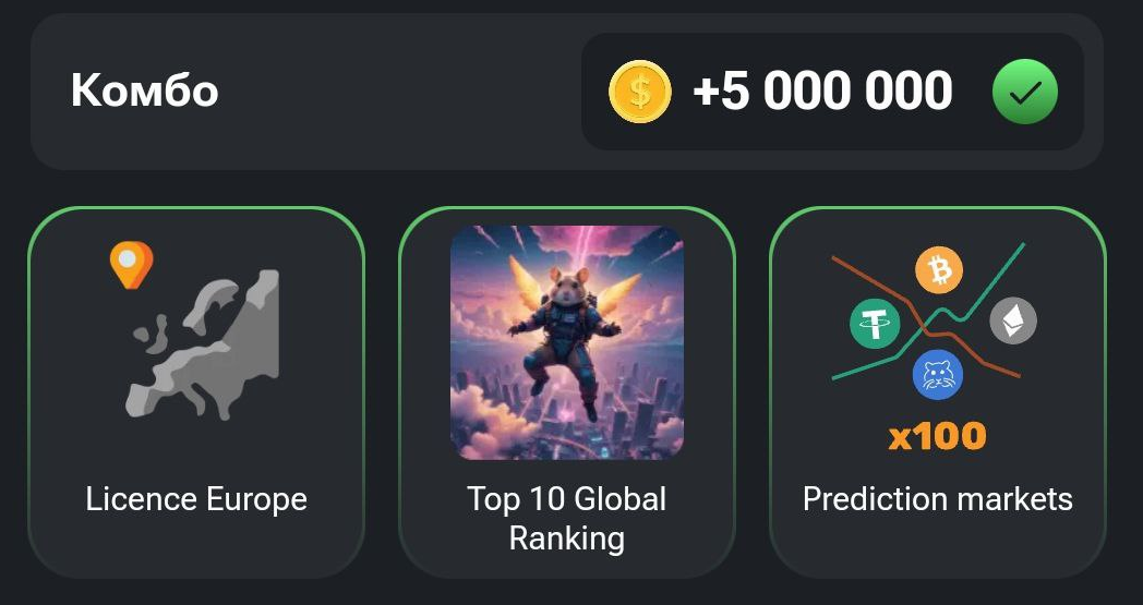 комбо Hamster Kombat 12-13 июня 2024 года