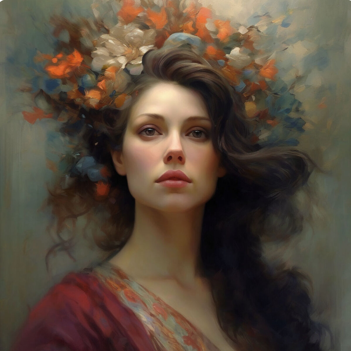 Приложение Шедеврум нарисовало изумительную женщину так.